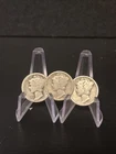 Lot Of 3 Mercury Dimes 90% Silver (1917,1927,1928) ALL D mint marks
