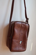 Vintage Kodak Leather Camera Case With Adjustable Cross Body Strap Fur Lining