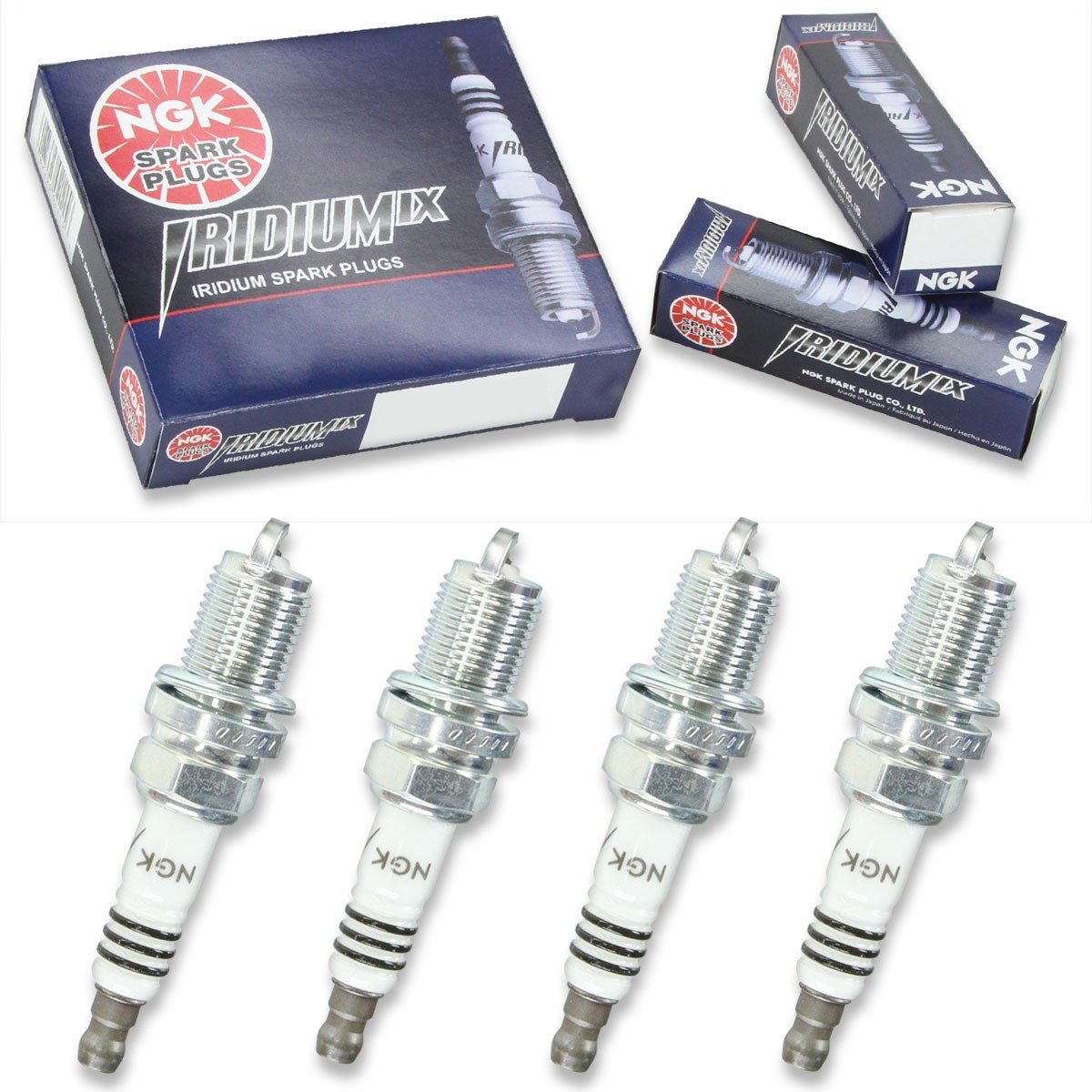 4 pcs NGK Iridium IX Spark Plugs for 2009-2010 Mitsubishi Lancer 2.4L L4 - kt