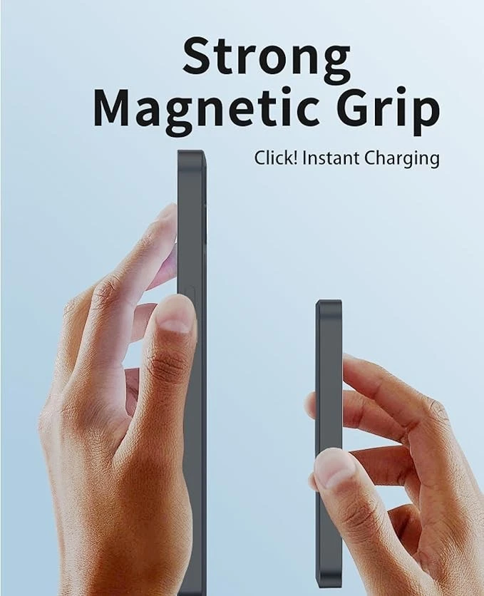 Магнитное беспроводное зарядное устройство 5000 мАч 20 Вт USB-C 15 Вт банк питания для iPhone 17–12 - Изображение 3 из 4