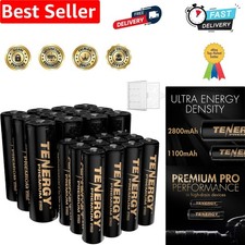 High Capacity 12AA & 12AAA Rechargeable Batteries - 2800mAh & 1100mAh, 24 Count 88.99 per battery