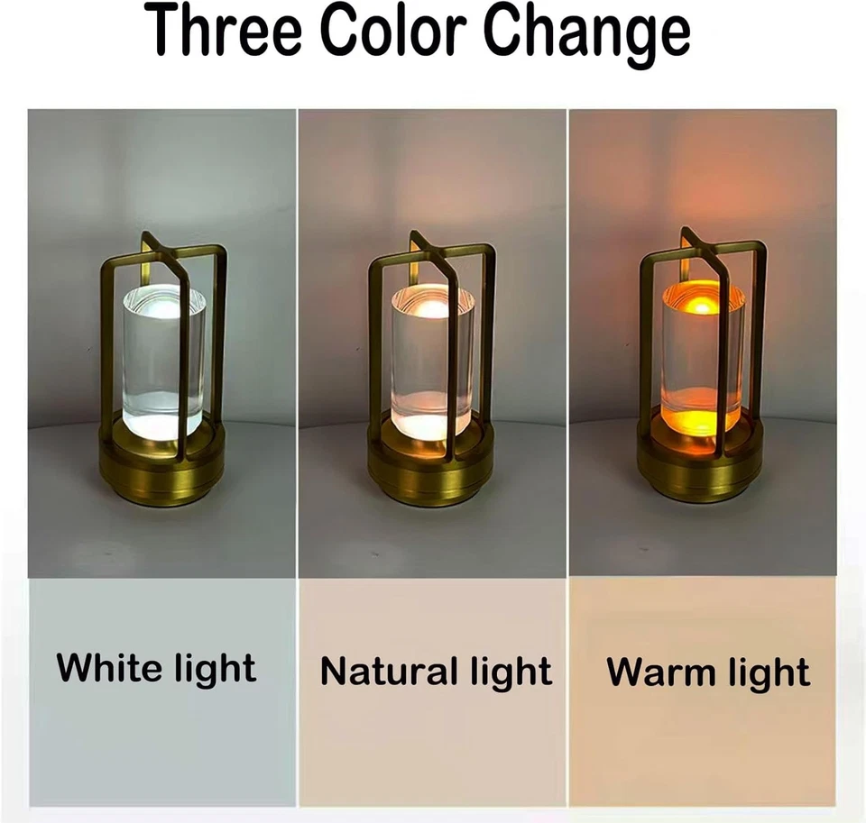 Lampada Touch LED Ricaricabile da Tavolo | Design Moderno Elegante USB - Immagine 4 di 4