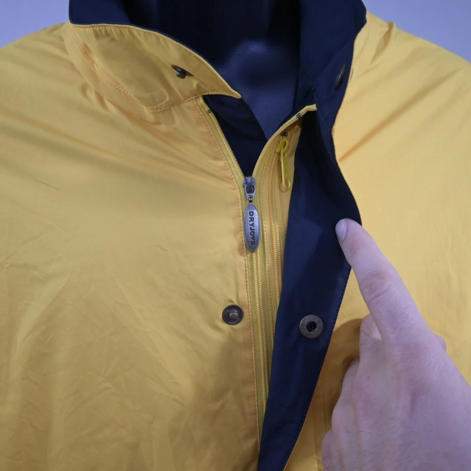 Chaqueta de golf FootJoy DryJoys amarilla 1/4 cremallera con bolsillo manga larga para hombre talla XL Foto 4 de 4