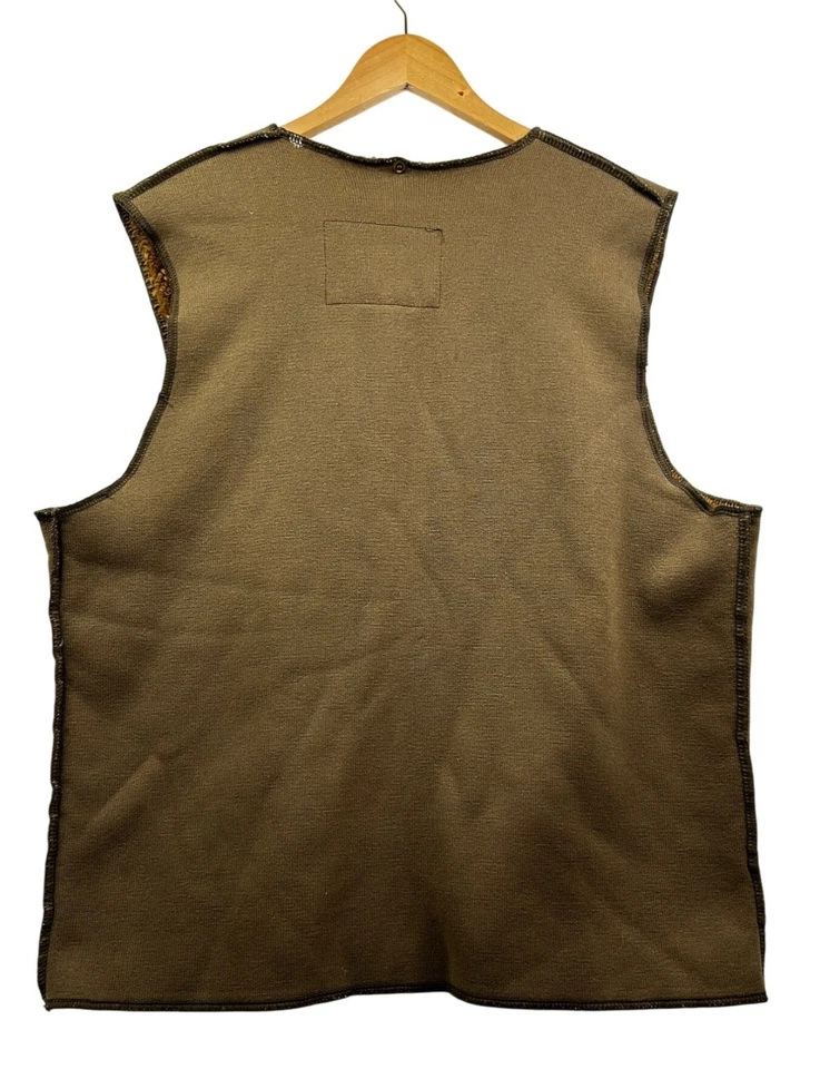 Barbour Fleece Liner Vest Mens Large Brown C42 Outdoor Utility Made in England - Image 4 of 4