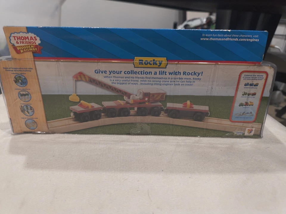 Thomas And Friends 2007 Curva de Aprendizaje Ferrocarril de Madera Thomas Train Rocky! ¡Nuevo!! Foto 3 de 3