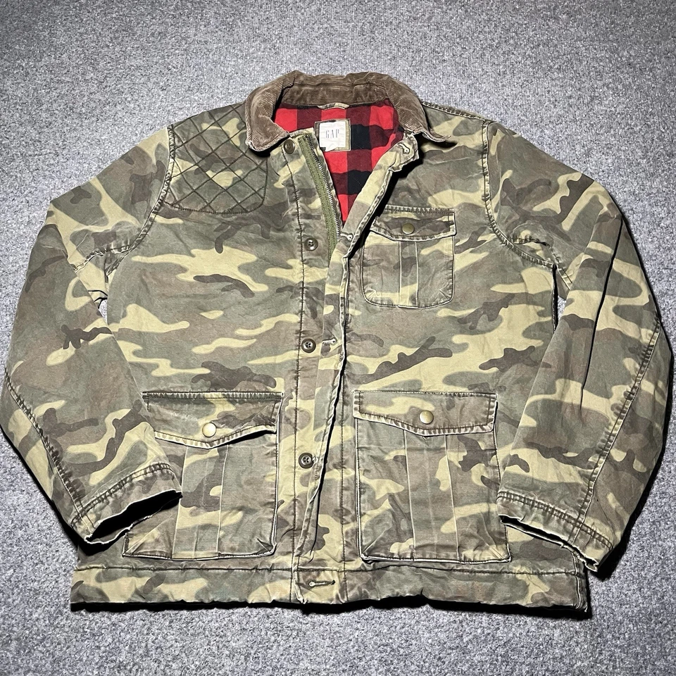 Chaqueta de Campo Gap Para Hombres Grande Militar Camuflaje Gorpcore Caza Paracaidista Pesado Foto 2 de 4