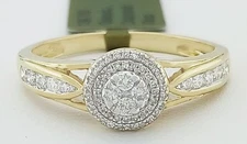 GENUINE 0.75 Cts DIAMOND ENGAGEMENT RING 10K YELLOW GOLD - New With Tag