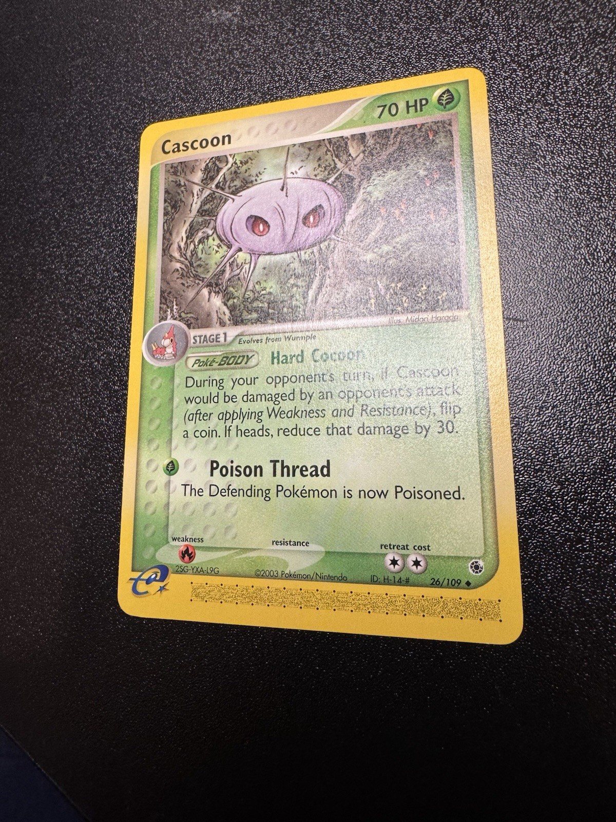 Pokemon TCG Ruby & Sapphire Card Cascoon 26/109 Uncommon NM