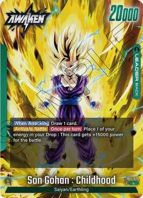 Dragon Ball Fusion World - Son Gohan : Childhood - FB01-071 - Leader - Englisch