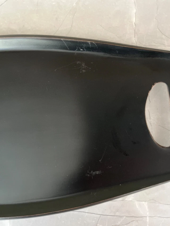 Bandeja metálica grande DANSK acabado bronce, coleccionable DANSK, fiordo clásico Foto 4 de 4