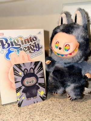 #ad #ad POP MART Labubu Secret ID Grey 1 72 Rare Figure V3 Big Into Energy Series $33.43
