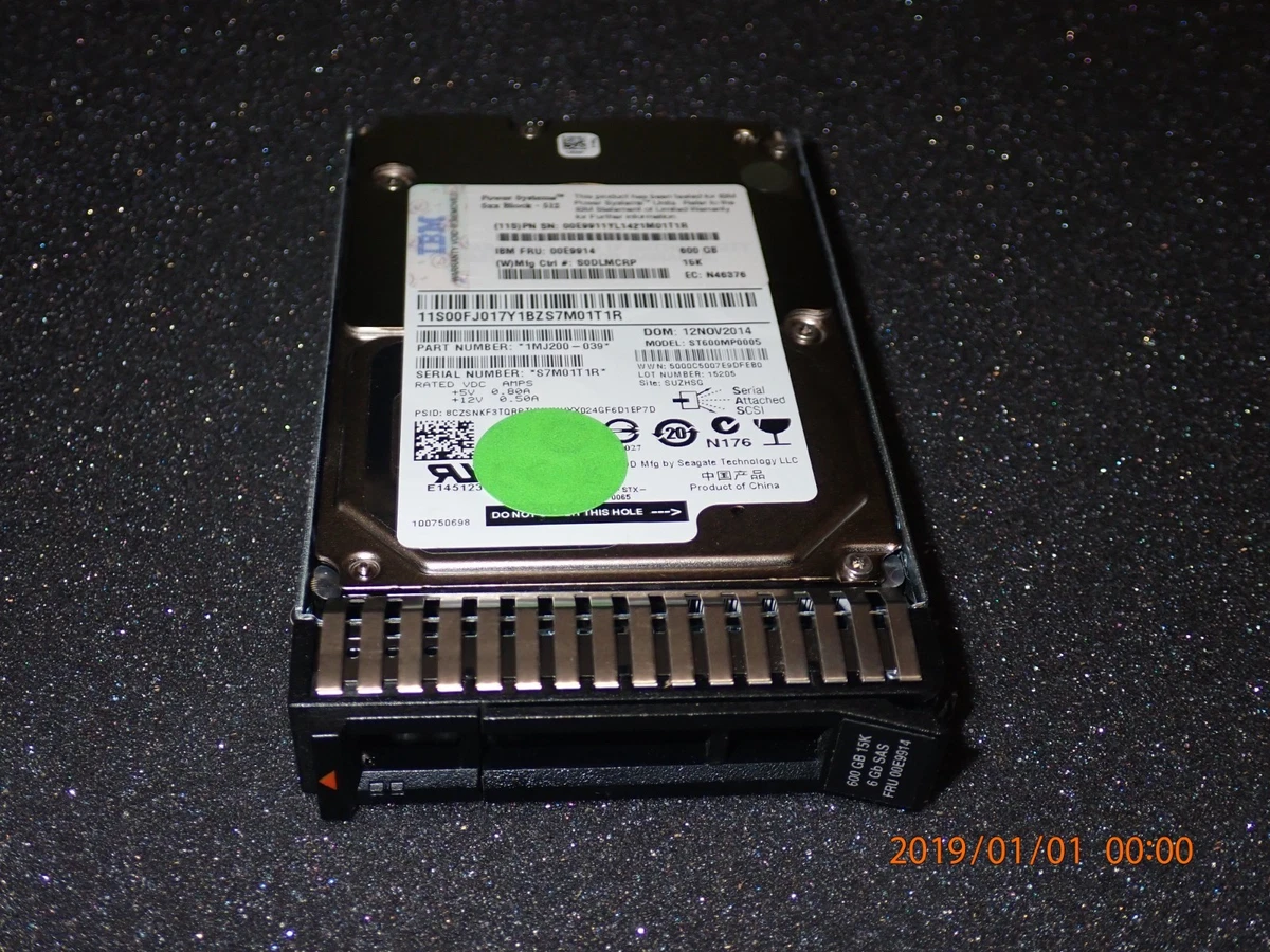 IBM SAS Internal Hard Disk Drives 600 GB Storage Capacity for sale