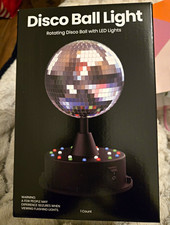 Rotating LED Mirror Ball Light, Multicolor, 18 LEDs, Manual Control
