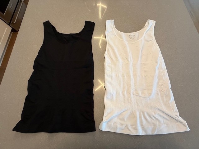 2 Men's Compression Undershirt Slimming Tanks Shi… - image 1