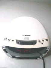 vintage living solutions CD alarm clock radio Works And Sounds Great 