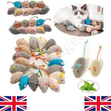 Catnip Toys For Cats & Kittens Mouse 5 Pack Play Mice Cat Boredom Breaker Toy