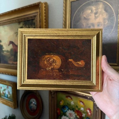 Vintage Inspired Pumpkin Still Life Art Print gallery wall Vintage Print