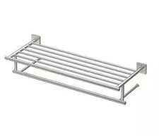 Gatco Elevate Minimalist Towel Rack 26" Stainless Steel Satin Nickel Finish 4077