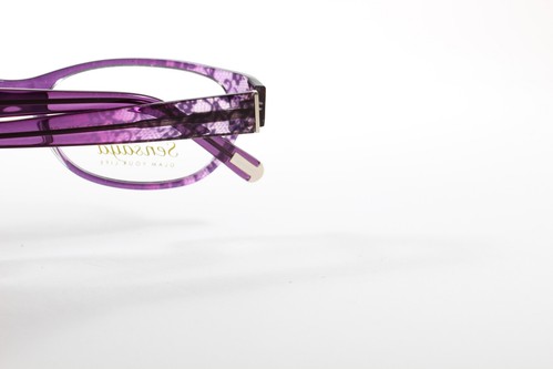 Sensaya Eyeglasses SEN 40 Women Purple Full Rim Plastic Eyewear Glasses Frames - Picture 4 of 4