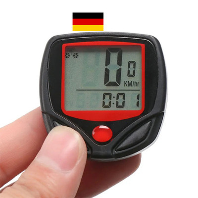 Fahrradcomputer LCD Fahrradtacho Kilometerzähler Wasserdicht kabelgebunden KM/H