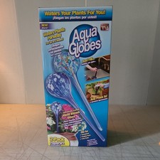 AQUA GLOBES HAND BLOWN GLASS/ 2 PACK/FOR HOUSEPLANT