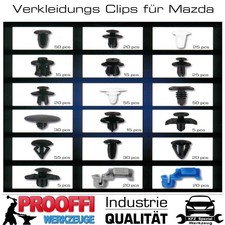 MAZDA Befestigung Clips KFZ Innen Koffer Raum Tür Verkleidung Teppich 475-tlg