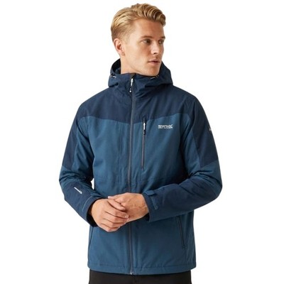 Herren Regatta Wentwood IX 3in1 Membran wasserdichte Jacke blau S