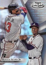 2018 Topps Gold Label Class 1 #99 Ronald Acuna Jr. RC - Rookie Card Atl ID:60564. rookie card picture