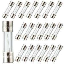 BOJACK 5x20mm 15A 15amp 250V 0.2x0.78 Inch F15AL250V Fast-Blow Glass Fuses (P...