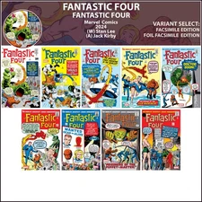 Fantastic Four (1961) #1 2 3 4 5 6 7 8 9 Marvel FACSIMILE & FOIL COVER SELECT