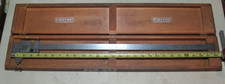 Starrett 24” Vernier Caliper No. 122, w/ wooden case, Used