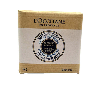 L'Occitane Shea Milk Sensitive Skin Extra Rich Soap 3.5 oz/100g New