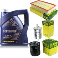 Motor-ÖL 5L Mannol Defender 10W-40 +MANN-FILTER Filterpaket FüR Skoda Octavia