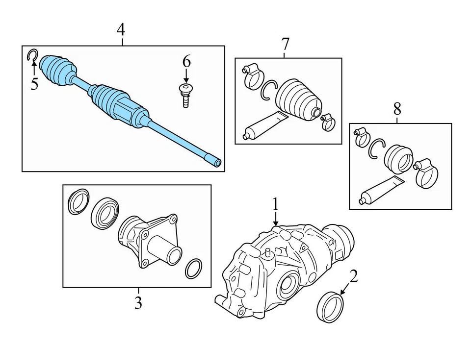 BMW ALPINA B7L XDRIVE 2011-2015 - EJE CV delantero izquierdo eje 7593039 Foto 4 de 4
