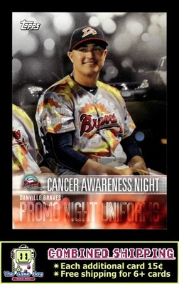 2018 Topps Pro Debut Promo Night Uniforms #PN-CAN Cancer Awareness Night Braves