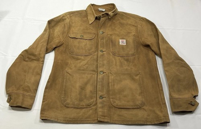 #ad Pointer Chore Coat Made In USA Medium LC KING Fading WORN DISTRESSED $149.99