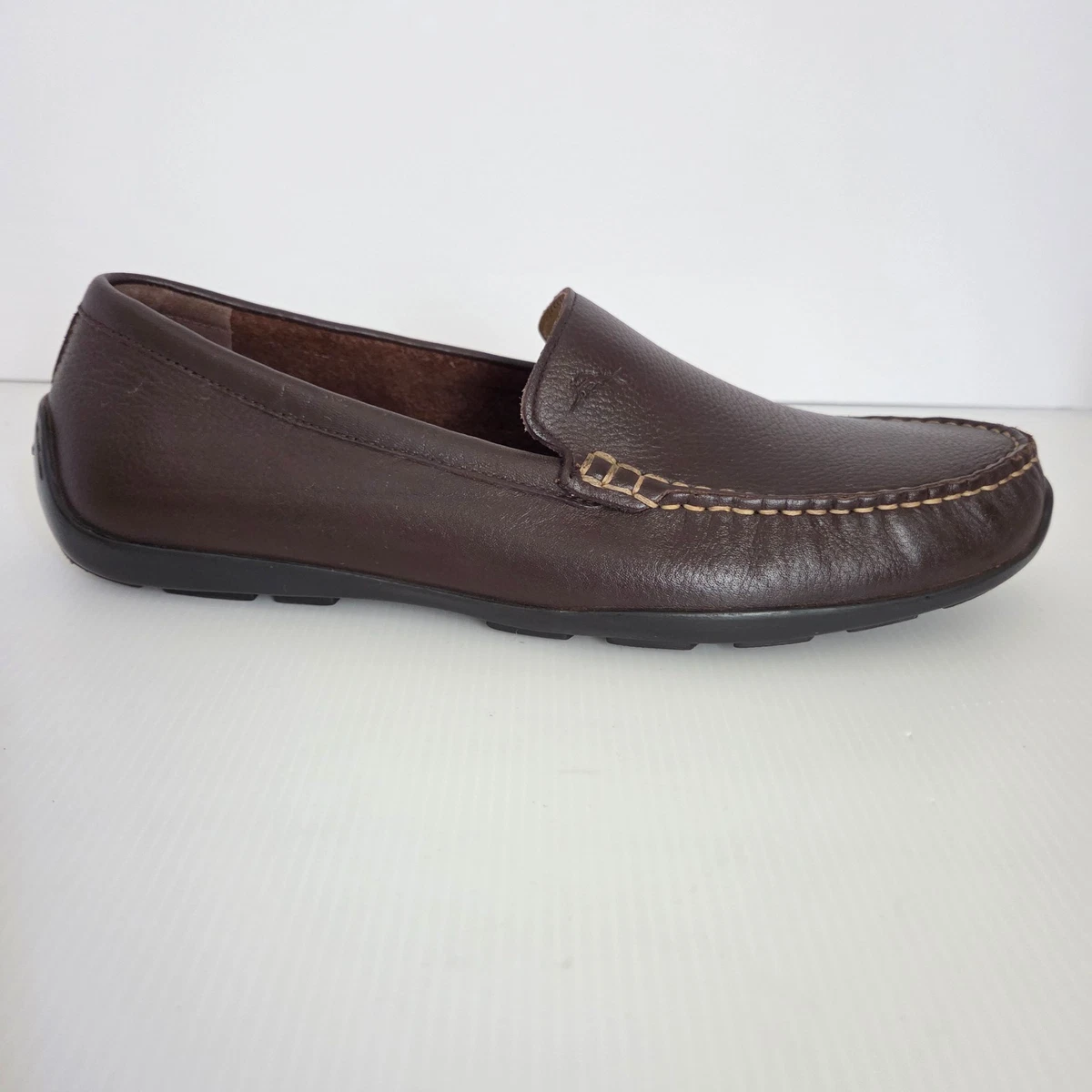 Tommy Bahama Men’s Brown/Black Leather Loafers Casual Tommy Bahama Loafer Solid Casual Shoes for Men for sale | eBay main image 2