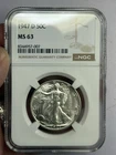 1947 D Walking Liberty Half Dollar NGC MS63