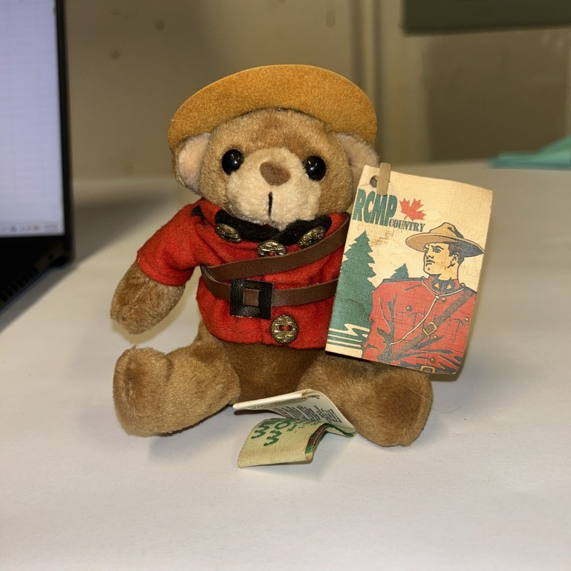 Wild Wonders RCMP Mountie Canadian Teddy Bear Plush Stuffed Animal