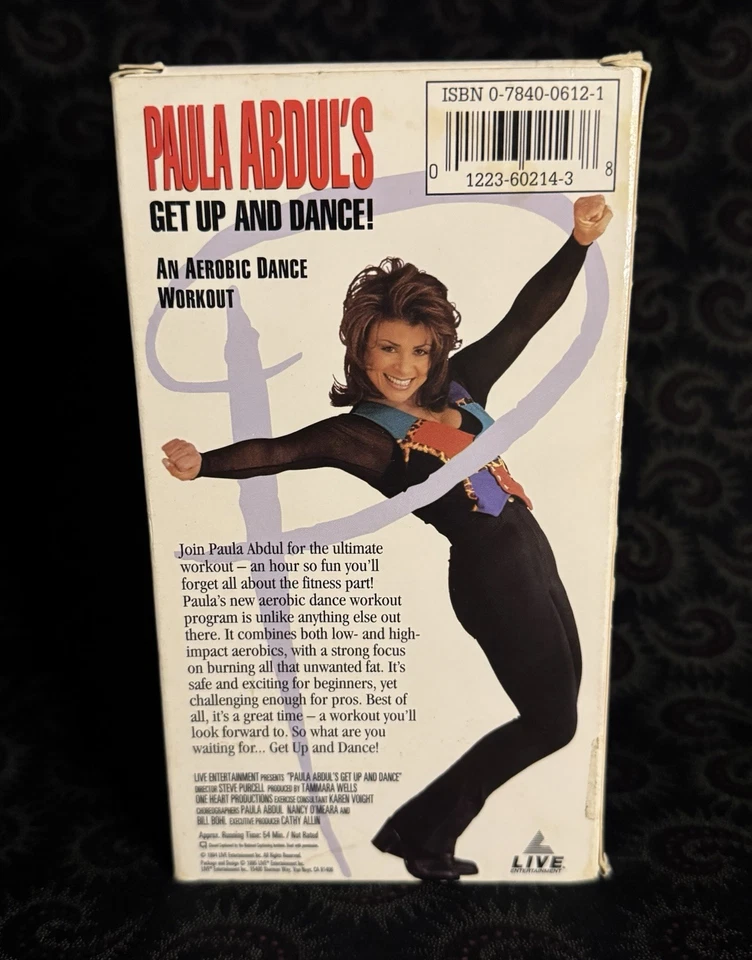 Paula Abdul’s Get Up and Dance (VHS, 1995) - Aerobic Dance Workout Tape - Image 2 of 4