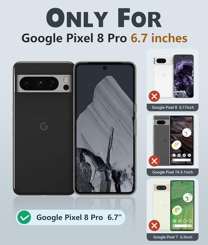 Funda antideslizante doble capa a prueba de golpes verde parachoques para Google Pixel 8 Pro - Imagen 2 de 5