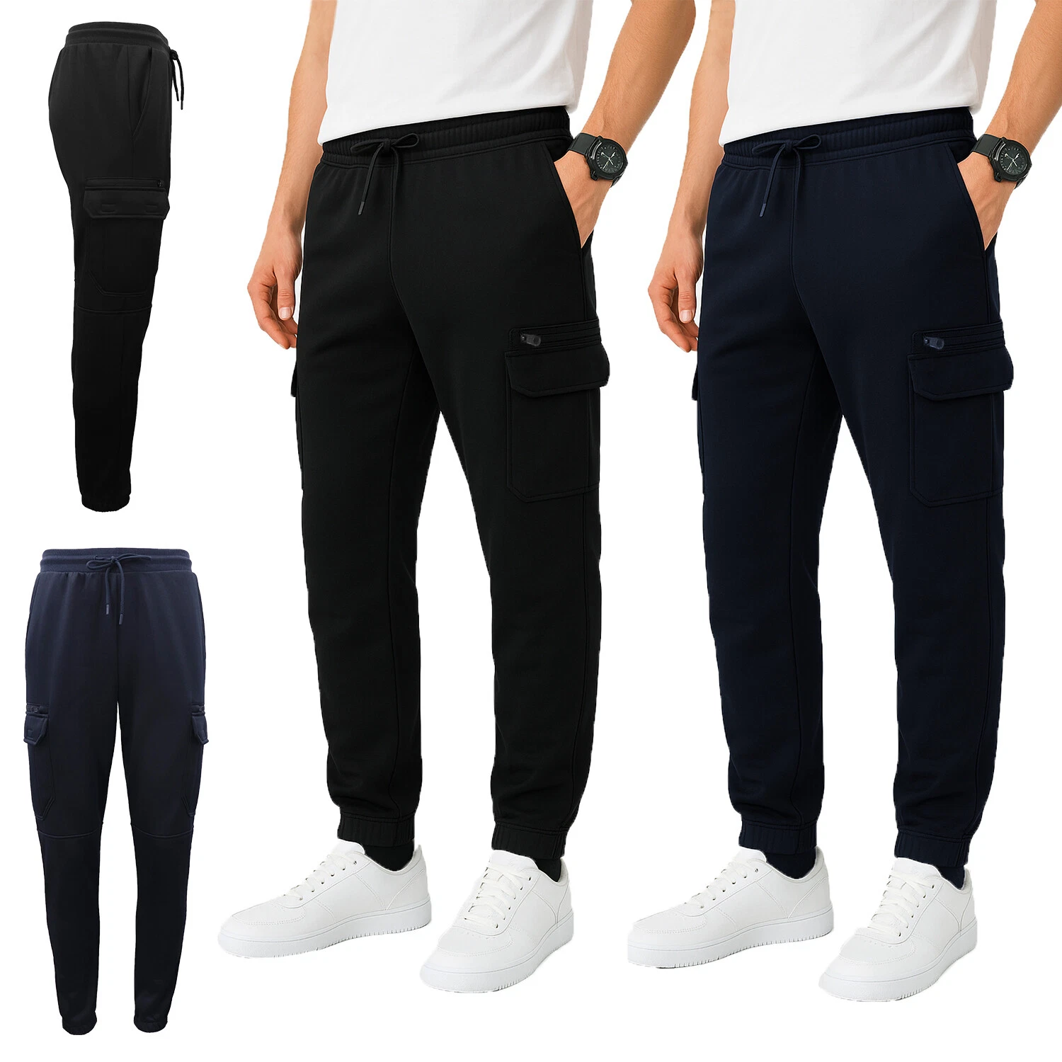Men's Cargo Work Pants Fleece Heavy Weight Tradies Workwear Trousers Cuffed Hem
Opens in a new windo