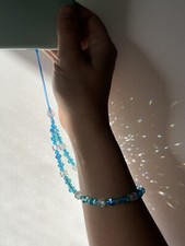 Suncatcher Glass Crystal Beaded Phone Lanyard, Camera Wrist Strap