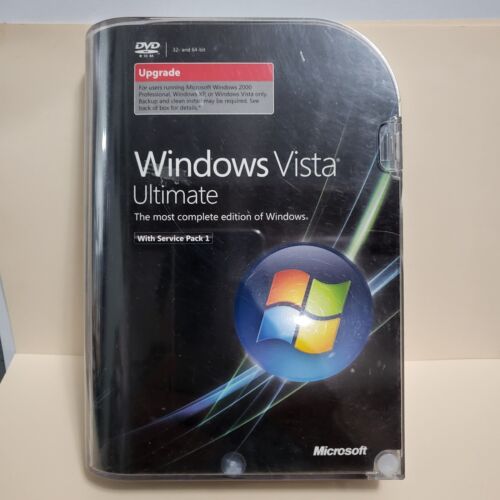 Microsoft Windows Vista Ultimate Upgrade For 64-Bit _ Retail Product - Picture 1 of 4