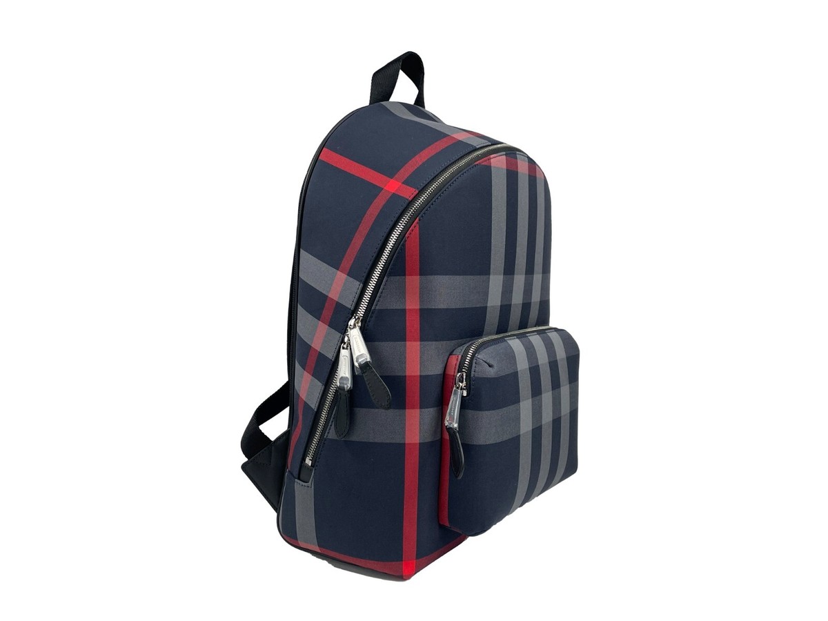 【関税&送料込】Burberry Printed Canvas Backpack Burberry Jeff Check Canvas Backpack Bookbag | eBay