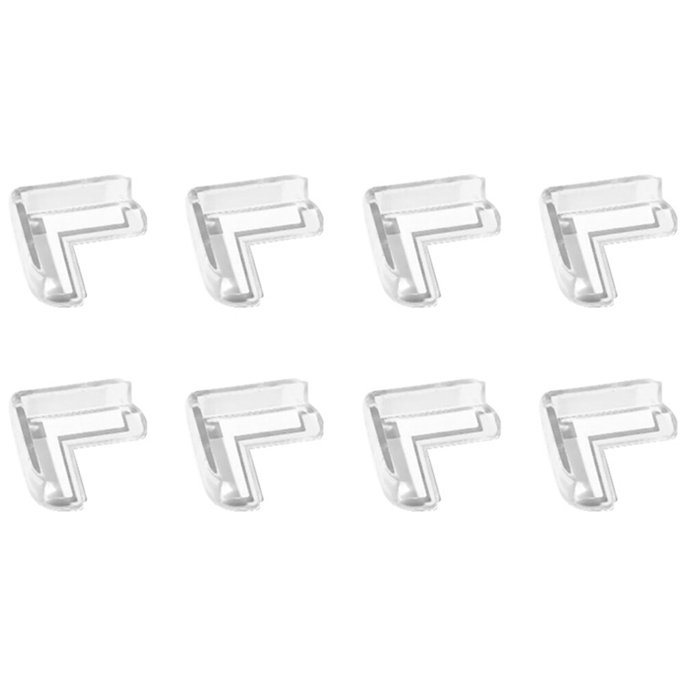 8PCS Transparent  Collision Angle PVC Pad Child  Corner Guard Baby7985