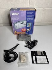 Vintage 1997 Vivitar ViviCam 2000 Color Digital Camera Kit READ