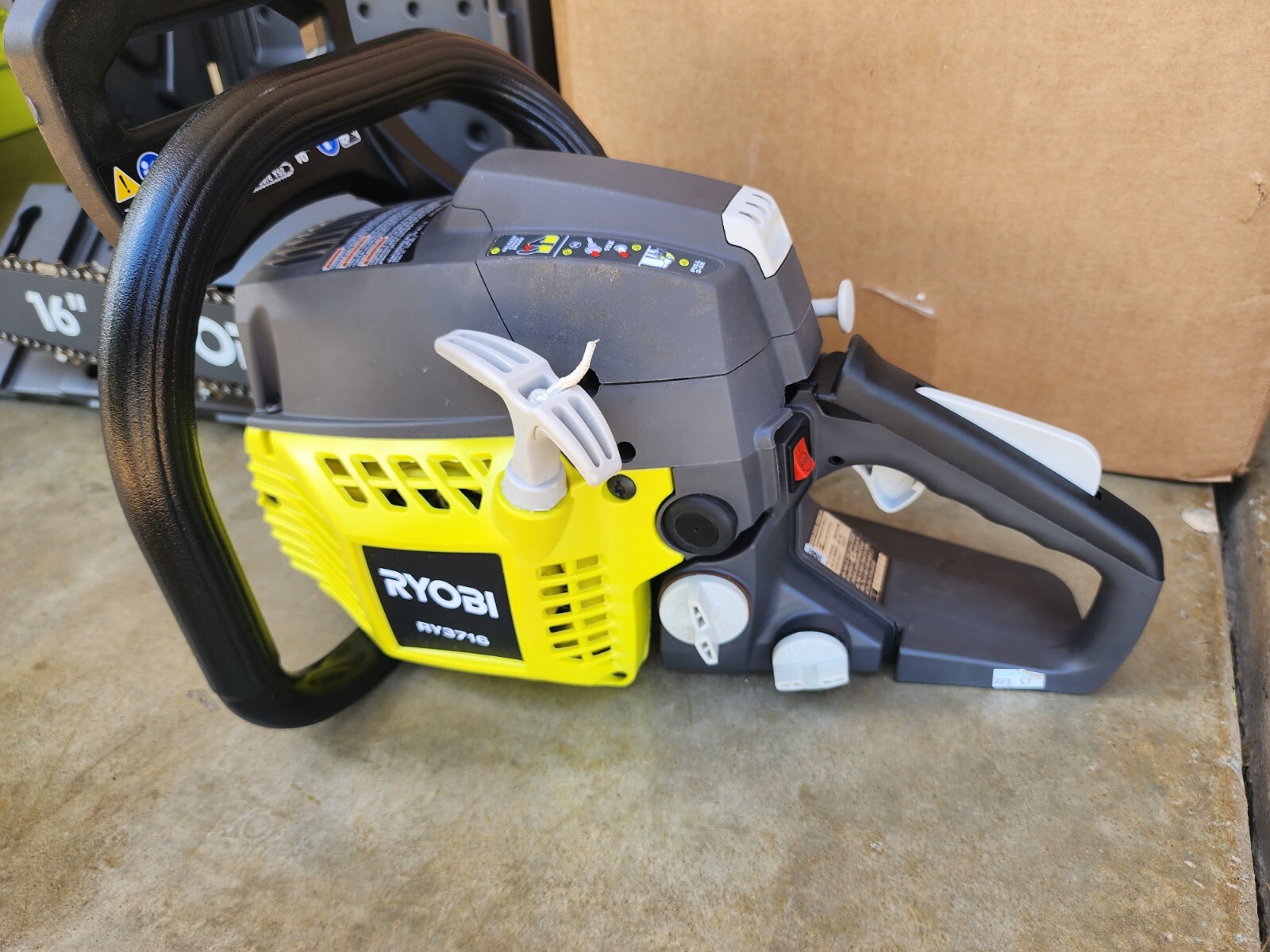 RYOBI RY3716 16 in. 37cc 2Cycle Gas Chainsaw with HeavyDuty Case eBay