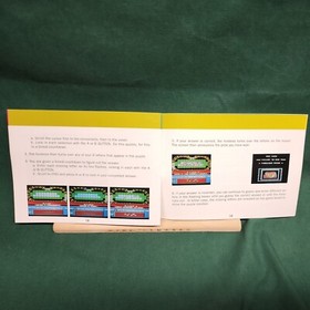 NES Nintendo Wheel of Fortune Family Edition manual only no game