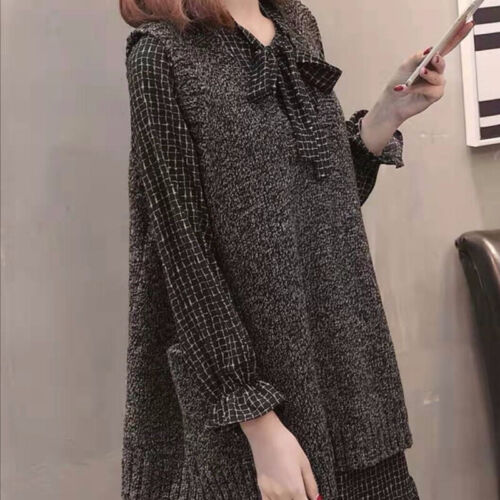 Strickweste V-Ausschnitt Weste ärmellos Pullover Pulli Gilet Tasche Tank Damen - Bild 8 von 24